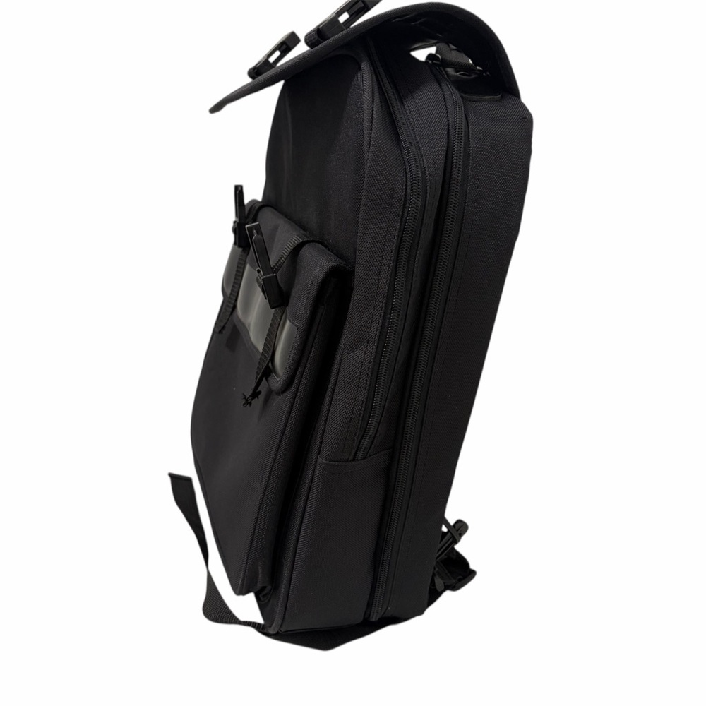 Black Laptop Multi-Compartment Backpack Work Bag … - image 3